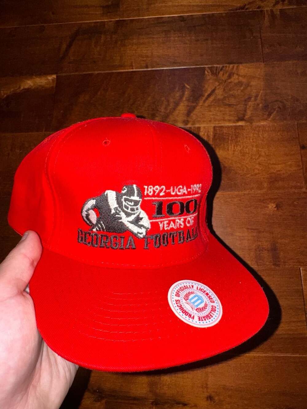 Vintage 1892-1992 Georgia Football 100 Years Snapback Hat